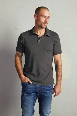 Velvet By Graham & Spencer RANDALL COTTON SLUB POLO