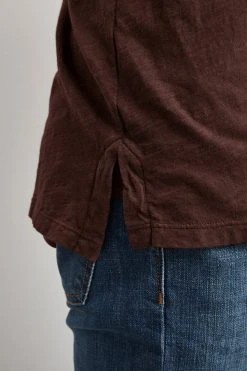 Velvet By Graham & Spencer Mens RANDALL COTTON SLUB POLO 23 Velvet By Graham & Spencer Mens RANDALL COTTON SLUB POLO