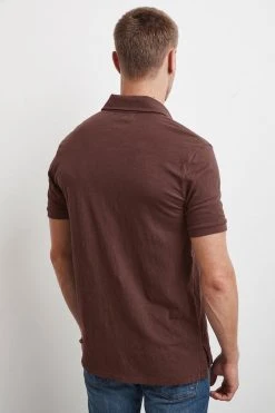 Velvet By Graham & Spencer Mens RANDALL COTTON SLUB POLO 22 Velvet By Graham & Spencer Mens RANDALL COTTON SLUB POLO
