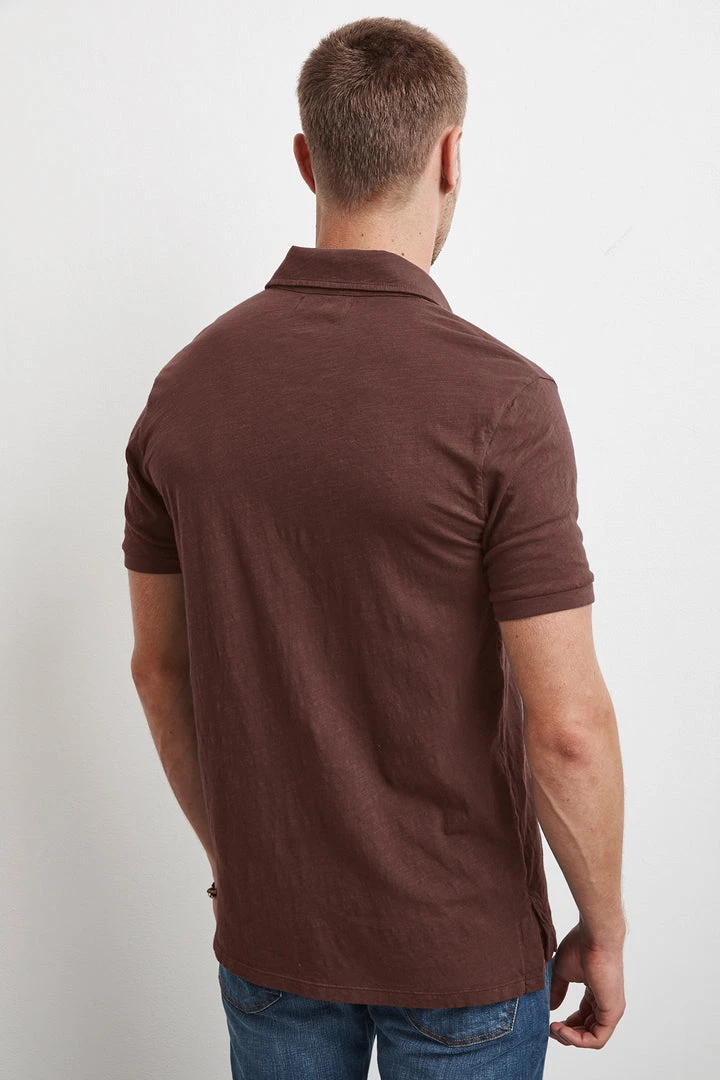 Velvet By Graham & Spencer Mens RANDALL COTTON SLUB POLO 8 Velvet By Graham & Spencer Mens RANDALL COTTON SLUB POLO