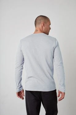 Velvet By Graham & Spencer SIMEON RAW EDGE COTTON SLUB TEE Mens