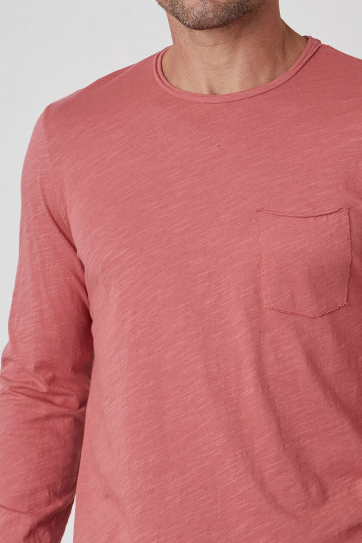 Velvet By Graham & Spencer SIMEON RAW EDGE COTTON SLUB TEE Mens 4 Velvet By Graham & Spencer SIMEON RAW EDGE COTTON SLUB TEE Mens