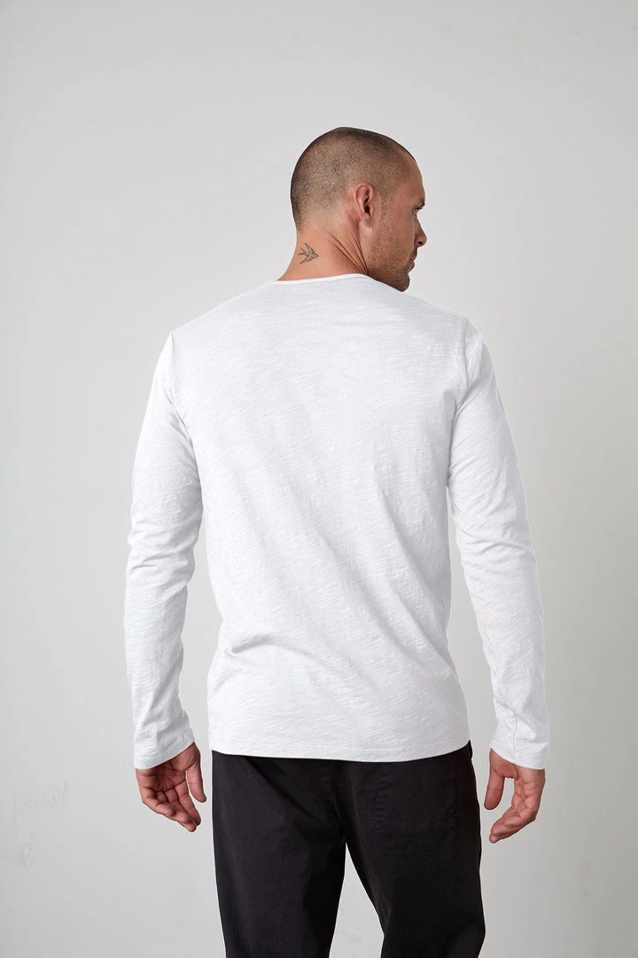 Velvet By Graham & Spencer Mens SIMEON RAW EDGE COTTON SLUB TEE 7 Velvet By Graham & Spencer Mens SIMEON RAW EDGE COTTON SLUB TEE