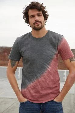 Velvet By Graham & Spencer Mens FABIAN SLUB TIE DYE TEE 15 Velvet By Graham & Spencer Mens FABIAN SLUB TIE DYE TEE