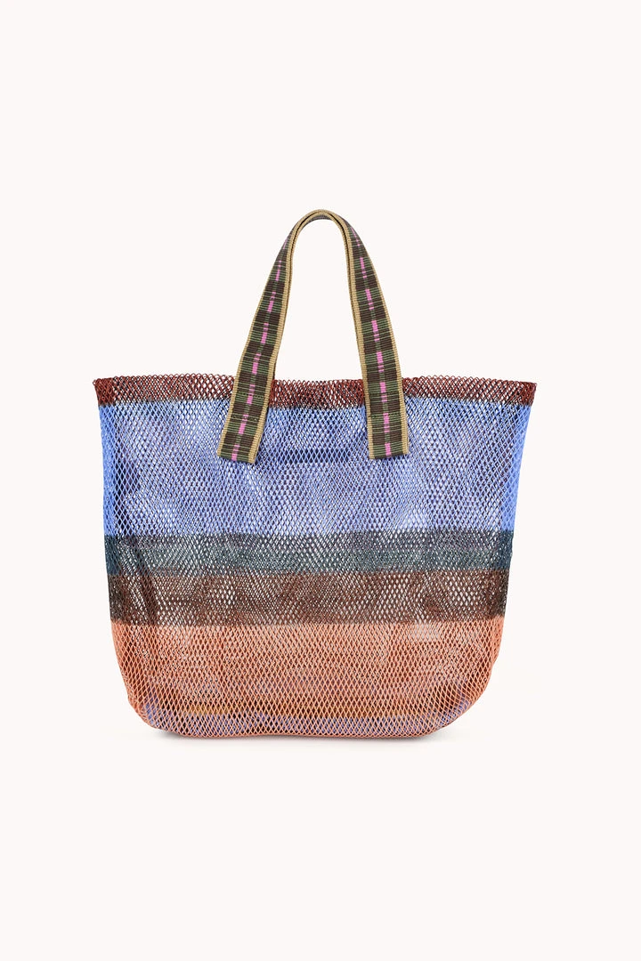 SMALL STRIPED MESH TOTE BY EPICE 1 SMALL STRIPED MESH TOTE BY EPICE