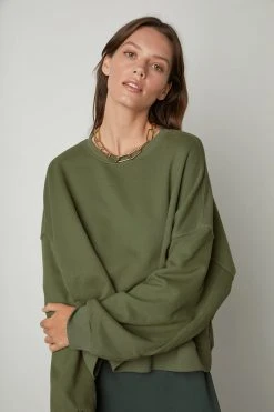 Velvet by Graham & Spencer Sales 49 Velvet By Graham & Spencer MARGOT OVERSIZED SWEATSHIRT Womens