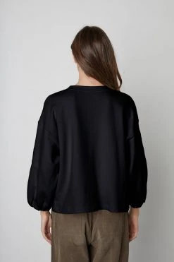 Velvet By Graham & Spencer PRIYA PUFF SLEEVE SWEATSHIRT Womens