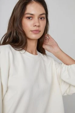 Velvet By Graham & Spencer PRIYA PUFF SLEEVE SWEATSHIRT Womens