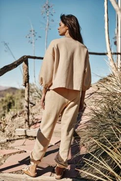 Velvet By Graham & Spencer PRIYA PUFF SLEEVE SWEATSHIRT Womens