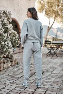 Velvet By Graham & Spencer ROXIE MOCK NECK ZIP SWEATSHIRT