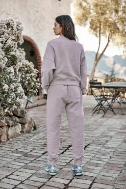 Velvet By Graham & Spencer ROXIE MOCK NECK ZIP SWEATSHIRT