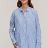 Velvet By Graham & Spencer JANET STRIPED BUTTON-UP SHIRT Womens