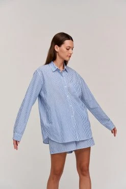 Velvet By Graham & Spencer JANET STRIPED BUTTON-UP SHIRT Womens 7 Velvet By Graham & Spencer JANET STRIPED BUTTON-UP SHIRT Womens
