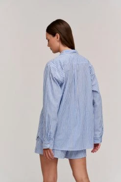 Velvet By Graham & Spencer JANET STRIPED BUTTON-UP SHIRT Womens 9 Velvet By Graham & Spencer JANET STRIPED BUTTON-UP SHIRT Womens