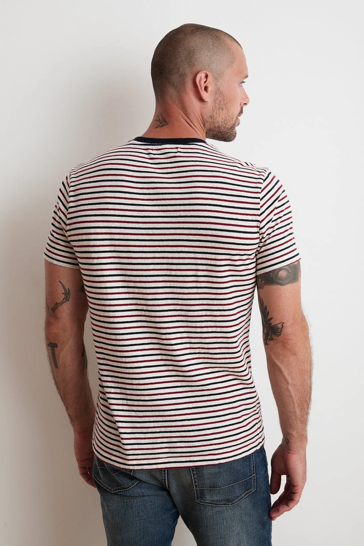 Velvet By Graham & Spencer ARCHIE STRIPED POCKET TEE Mens 3 Velvet By Graham & Spencer ARCHIE STRIPED POCKET TEE Mens
