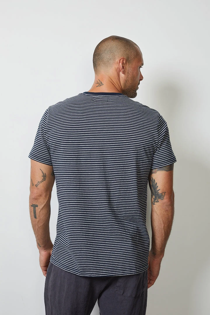 Velvet By Graham & Spencer EVAN STRIPED POCKET TEE 3 Velvet By Graham & Spencer EVAN STRIPED POCKET TEE