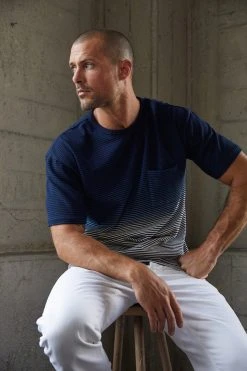 Velvet By Graham & Spencer JAMESON STRIPED POCKET TEE 9 Velvet By Graham & Spencer JAMESON STRIPED POCKET TEE