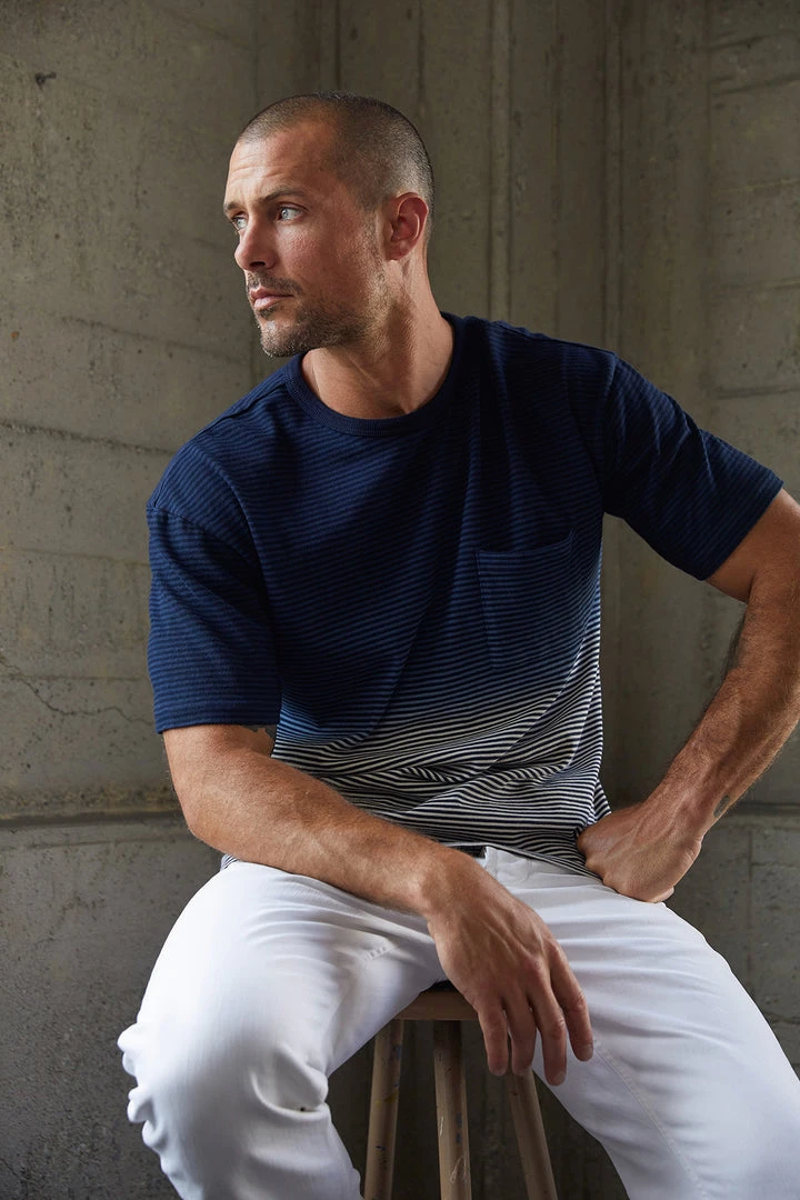 Velvet By Graham & Spencer JAMESON STRIPED POCKET TEE 5 Velvet By Graham & Spencer JAMESON STRIPED POCKET TEE