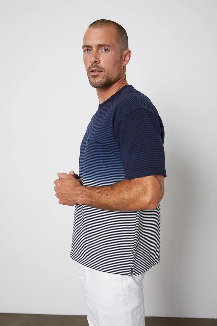 Velvet By Graham & Spencer JAMESON STRIPED POCKET TEE 3 Velvet By Graham & Spencer JAMESON STRIPED POCKET TEE