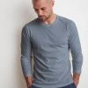 Velvet By Graham & Spencer AUSTIN SUEDED JERSEY LONG SLEEVE TEE