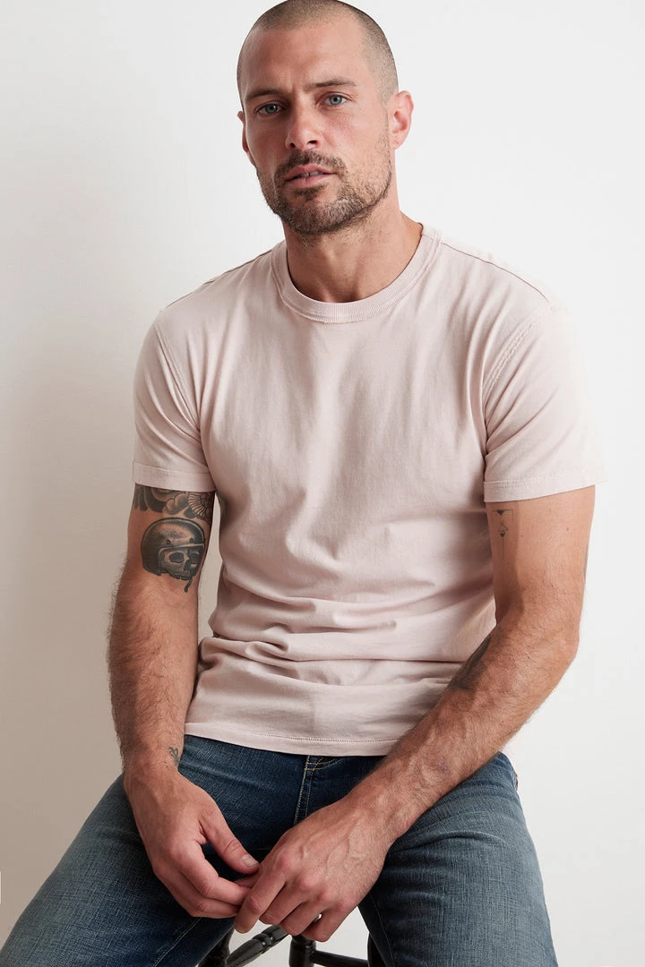 Velvet By Graham & Spencer TUCKER SUEDED JERSEY TEE Mens 1 Velvet By Graham & Spencer TUCKER SUEDED JERSEY TEE Mens