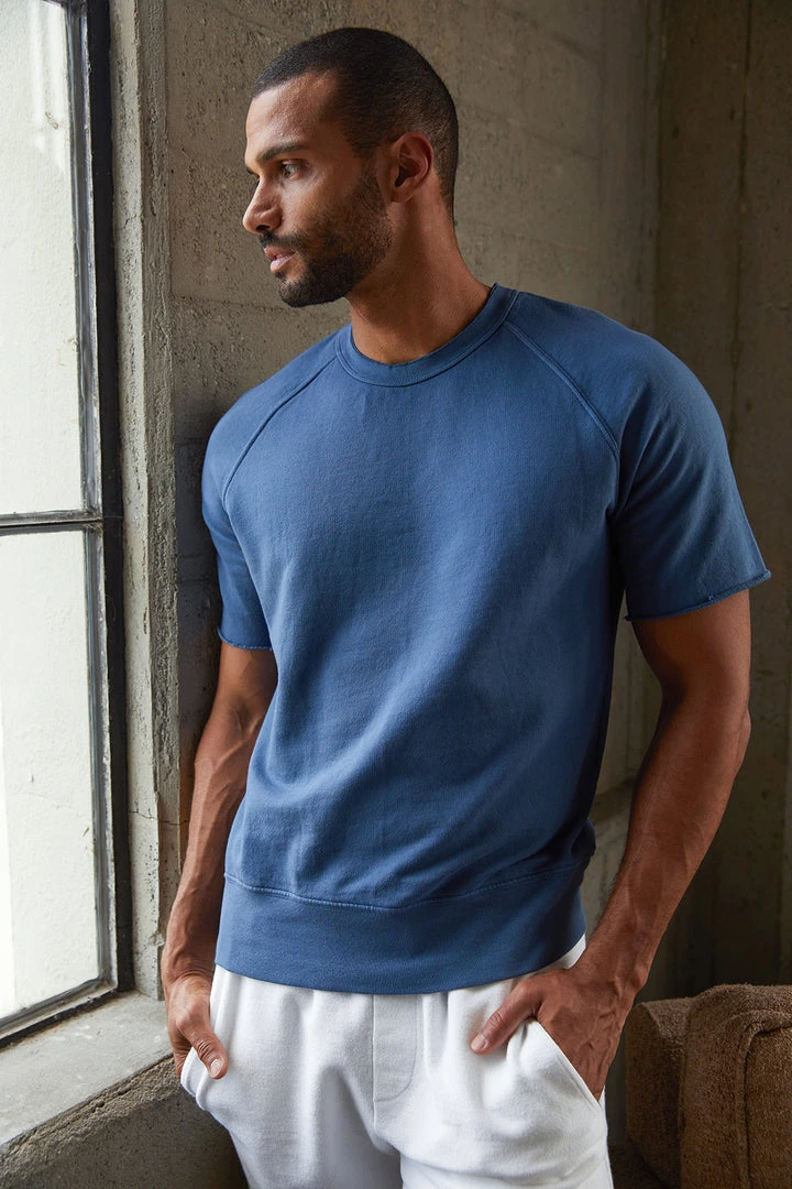 Velvet By Graham & Spencer KEYON FRENCH TERRY SWEATSHIRT Mens 8 Velvet By Graham & Spencer KEYON FRENCH TERRY SWEATSHIRT Mens