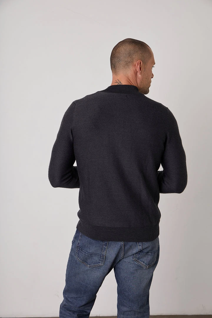 Velvet By Graham & Spencer LAMBERT MOCK NECK ZIP SWEATER 5 Velvet By Graham & Spencer LAMBERT MOCK NECK ZIP SWEATER