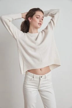 Velvet By Graham & Spencer CLARISSA WOOL BLEND SPLIT HEM SWEATER Womens 22 Velvet By Graham & Spencer CLARISSA WOOL BLEND SPLIT HEM SWEATER Womens