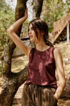 Velvet By Graham & Spencer TAURUS COTTON SLUB TANK Womens 27 Velvet By Graham & Spencer TAURUS COTTON SLUB TANK Womens