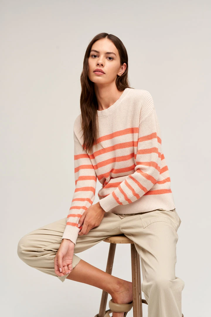 Velvet By Graham & Spencer Womens WREN TEXTURED COTTON SWEATER 6 Velvet By Graham & Spencer Womens WREN TEXTURED COTTON SWEATER