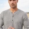 Velvet By Graham & Spencer ANTHONY THERMAL HENLEY Mens