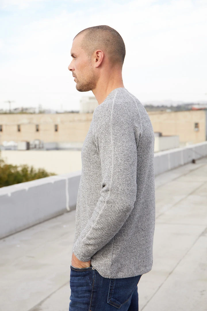 Velvet By Graham & Spencer ANTHONY THERMAL HENLEY Mens 3 Velvet By Graham & Spencer ANTHONY THERMAL HENLEY Mens