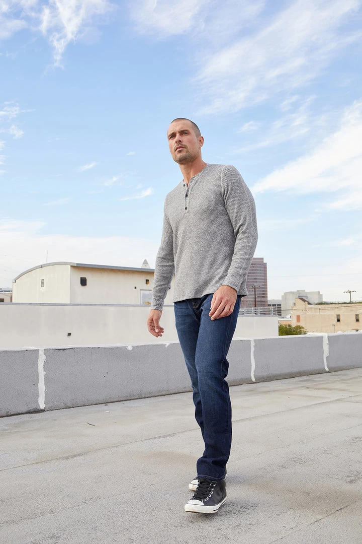 Velvet By Graham & Spencer ANTHONY THERMAL HENLEY Mens 5 Velvet By Graham & Spencer ANTHONY THERMAL HENLEY Mens