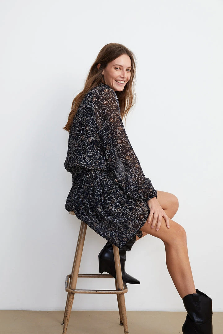 Velvet By Graham & Spencer KIRSTEN PRINTED DRESS 4 Velvet By Graham & Spencer KIRSTEN PRINTED DRESS