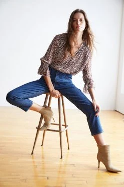 Velvet By Graham & Spencer WILONA PRINTED RUFFLE BLOUSE Womens 11 Velvet By Graham & Spencer WILONA PRINTED RUFFLE BLOUSE Womens