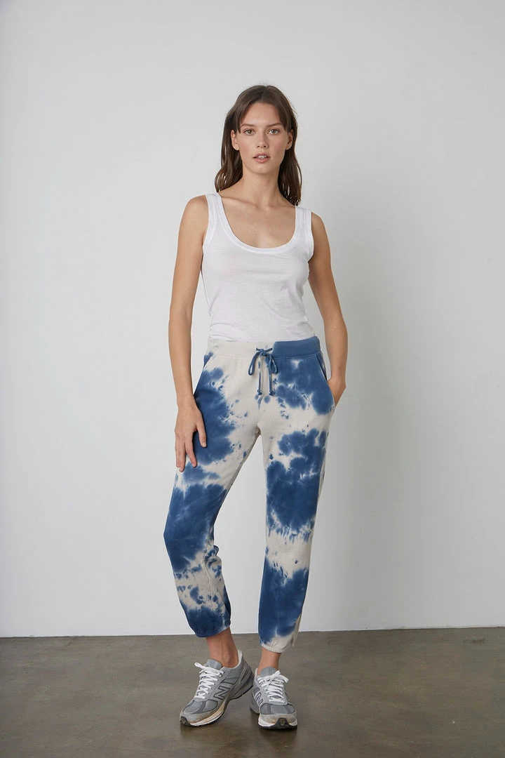 Velvet By Graham & Spencer Womens NISSA TIE DYE SWEATPANT 7 Velvet By Graham & Spencer Womens NISSA TIE DYE SWEATPANT