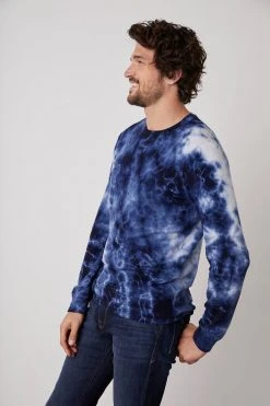 Velvet By Graham & Spencer Mens TREVOR TIE DYE SWEATSHIRT 14 Velvet By Graham & Spencer Mens TREVOR TIE DYE SWEATSHIRT