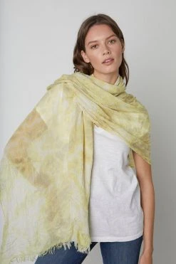 Velvet By Graham & Spencer Womens CHLOE TIE DYE SCARF