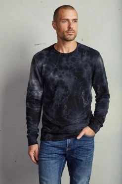 Velvet By Graham & Spencer Mens TREVOR TIE DYE SWEATSHIRT 18 Velvet By Graham & Spencer Mens TREVOR TIE DYE SWEATSHIRT