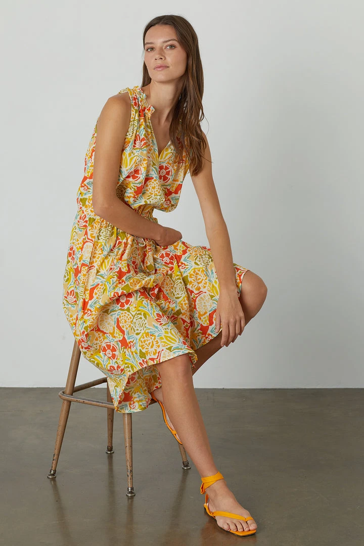 Velvet By Graham & Spencer Womens RAMONA PRINTED TANK DRESS 5 Velvet By Graham & Spencer Womens RAMONA PRINTED TANK DRESS