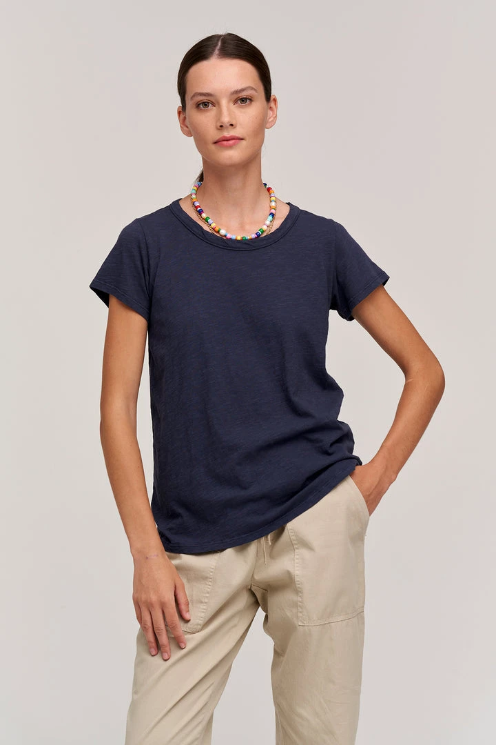 Velvet By Graham & Spencer TILLY ORIGINAL SLUB CREW NECK TEE Womens 20 Velvet By Graham & Spencer TILLY ORIGINAL SLUB CREW NECK TEE Womens