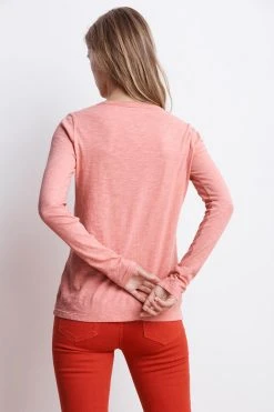 Velvet By Graham & Spencer LIZZIE ORIGINAL SLUB LONG SLEEVE TEE Womens