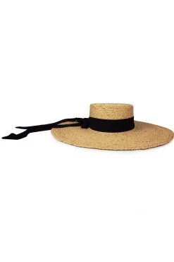 Velvet By Graham & Spencer Womens COCO WOVEN STRAW SUNHAT