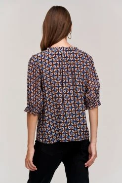 Velvet By Graham & Spencer CADENCE PRINTED BLOUSE 9 Velvet By Graham & Spencer CADENCE PRINTED BLOUSE
