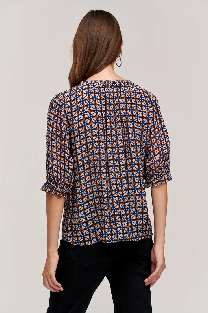 Velvet By Graham & Spencer CADENCE PRINTED BLOUSE 4 Velvet By Graham & Spencer CADENCE PRINTED BLOUSE
