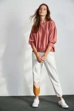 Velvet By Graham & Spencer MAUREEN 3/4 SLEEVE SWEATSHIRT