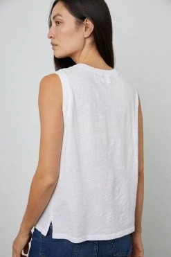 Velvet By Graham & Spencer Womens ELLEN VINTAGE SLUB TANK TOP