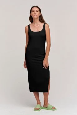 Velvet By Graham & Spencer ASHANTI RIBBED TANK DRESS Womens 9 Velvet By Graham & Spencer ASHANTI RIBBED TANK DRESS Womens