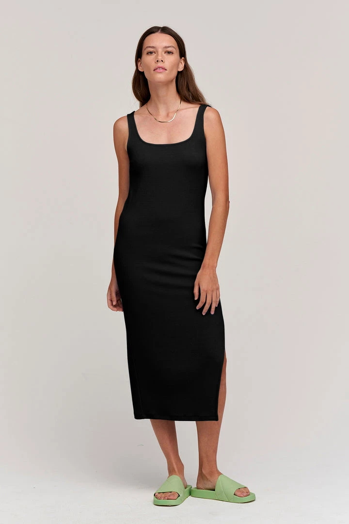 Velvet By Graham & Spencer ASHANTI RIBBED TANK DRESS Womens 2 Velvet By Graham & Spencer ASHANTI RIBBED TANK DRESS Womens