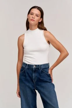 Velvet By Graham & Spencer PAULETTE MOCK NECK TANK TOP Womens 11 Velvet By Graham & Spencer PAULETTE MOCK NECK TANK TOP Womens